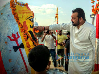Sanjay Dutt visits a temple in Bikaner