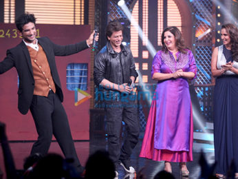 Shah Rukh Khan, Sushant Singh Rajput and Sania Mirza perform at Farah Khan’s show Lip Sing Battle