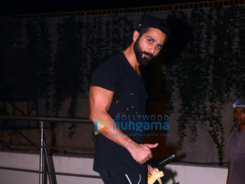 Shahid Kapoor snapped outside his gym