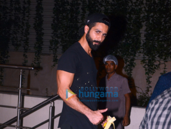Shahid Kapoor snapped outside his gym