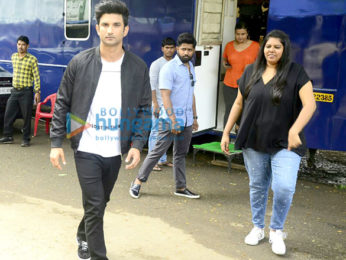Sushant Singh Rajput snapped shooting for Flying Machine's new TVC