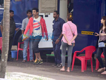 Sushant Singh Rajput snapped shooting for Flying Machine's new TVC