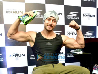 Tiger Shroff attends the launch of Sketchers
