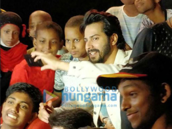 Check out: Varun Dhawan holds a special screening of Judwaa 2 for cancer-stricken kids Check out: Varun Dhawan holds a special screening of Judwaa 2 for cancer-stricken kids