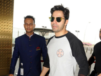 Varun Dhawan snapped at the airport while on his way to Delhi