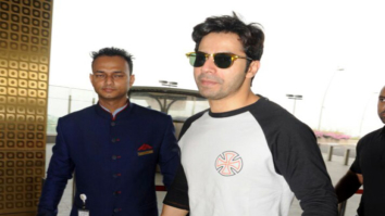 Varun Dhawan snapped at the airport while on his way to Delhi