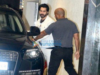 Varun Dhawan spotted after gym session in Khar