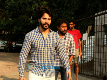 Varun Dhawan spotted at Shoojit Sircar's office
