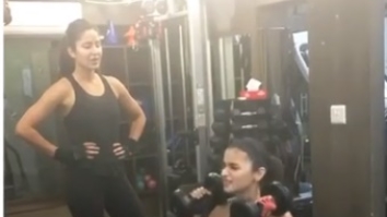 WATCH Katrina Kaif turns a strict trainer for Alia Bhatt during a squat exercise session