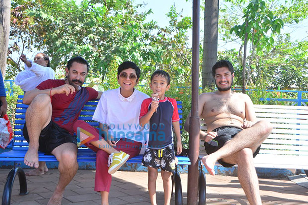 Aamir Khan and Kiran Rao celebrate Azad’s sixth birthday a week before by taking him to a theme park!4