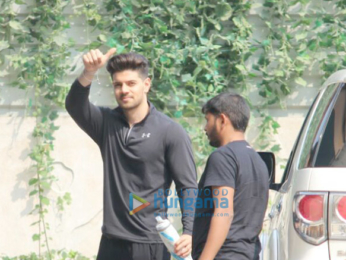 Aditya Roy Kapur and Sooraj Pancholi spotted outside their gym