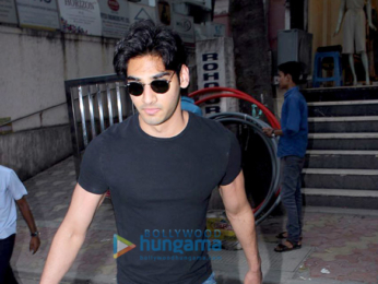 Ahaan Shetty snapped at a clinic in Bandra