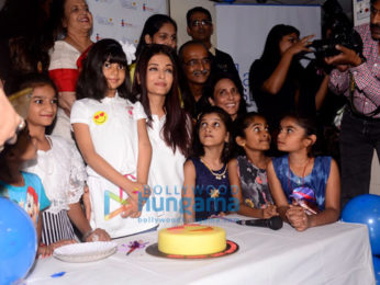 Aishwarya Rai Bachchan, her mother and Aradhya Bachchan snapped with kids from the Smile Foundation NOG