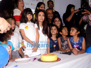 Aishwarya Rai Bachchan, her mother and Aradhya Bachchan snapped with kids from the Smile Foundation NOG
