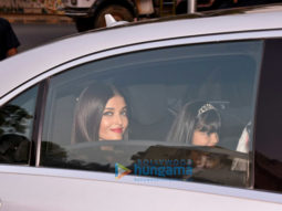 Aishwarya Rai Bachchan and Aaradhya snapped as they arrive for the former’s birthday party