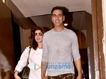 Akshay Kumar snapped with family at PVR Juhu