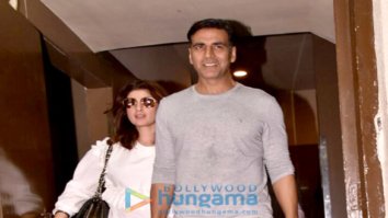 Akshay Kumar snapped with family at PVR Juhu
