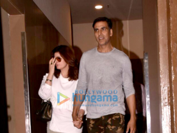 Akshay Kumar snapped with family at PVR Juhu