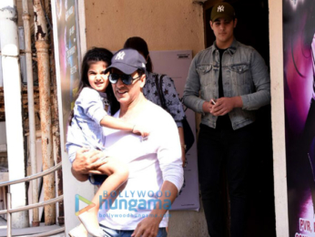 Akshay Kumar, Twinkle Khanna spotted with Nitara and Aarav after a movie