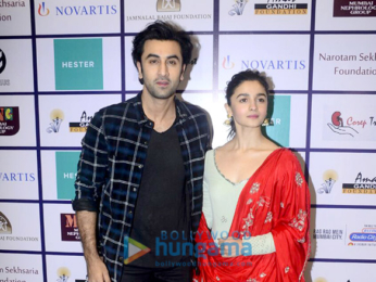 Alia Bhatt and Ranbir Kapoor at Nehru Centre to spread awarness on organ donation