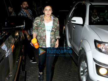 Alia Bhatt snapped at a dubbing studio