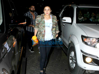 Alia Bhatt snapped at a dubbing studio