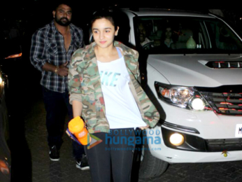 Alia Bhatt snapped at a dubbing studio
