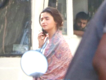 Alia Bhatt snapped at a shoot