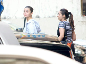 Alia Bhatt snapped outside her gym