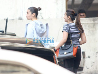 Alia Bhatt snapped outside her gym