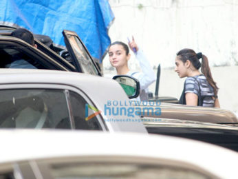 Alia Bhatt snapped outside her gym