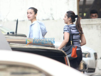 Alia Bhatt snapped outside her gym