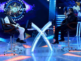 Amitabh Bachchan snapped on sets of the special episode of Kaun Banega Crorepati 9