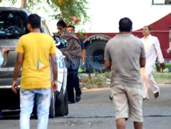 Amitabh Bachchan spotted at the Filmcity for an ad shoot