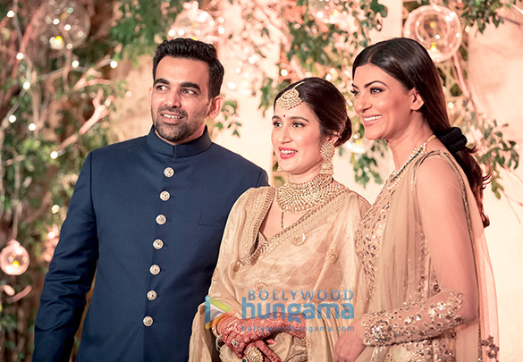 anushka sharma virat kohli others attend zaheer khan sagarika ghatges wedding reception 3