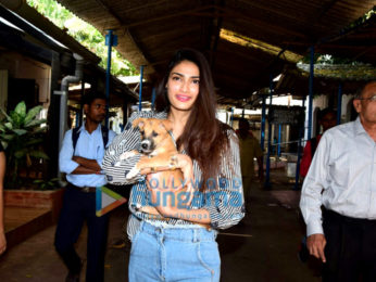 Athiya Shetty visits Bombay Society for the Prevention of Cruelty to Animals