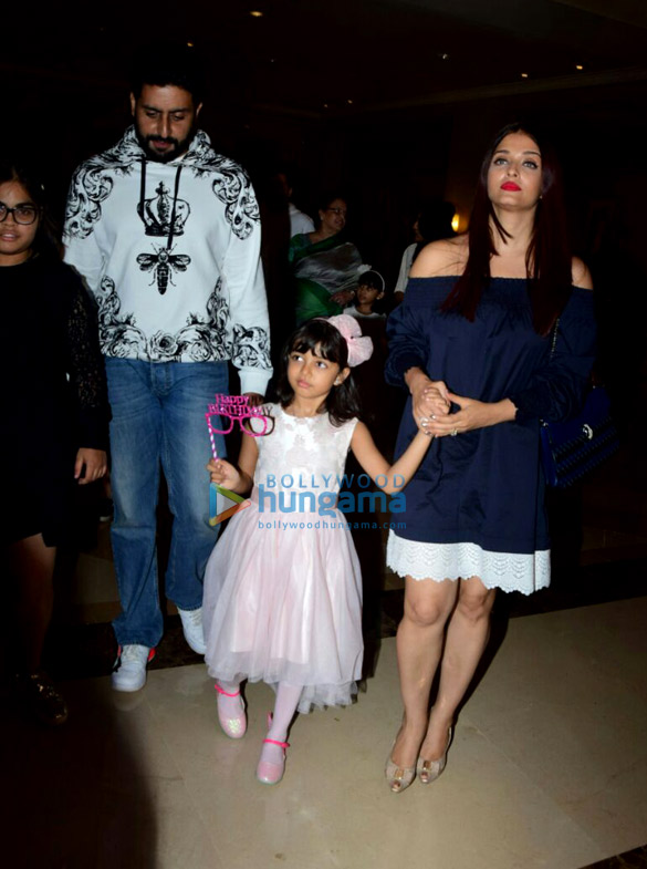 Bachchan family spotted celebrating Aaradhya’s birthday at J W Marriott Bachchan family spotted celebrating Aaradhya’s birthday at J W Marriott