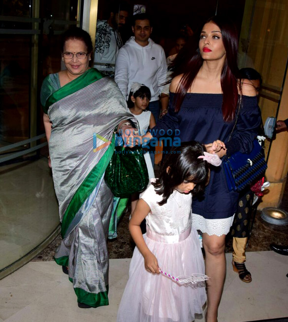 bachchan family spotted celebrating aaradhyas birthday at j w marriott 3