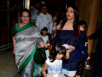 Bachchan family spotted celebrating Aaradhya's birthday at J W Marriott-