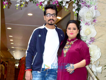 Bharti Singh, Harsh Limbachiyaa visit Neeta Lulla's store