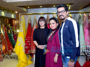 Bharti Singh, Harsh Limbachiyaa visit Neeta Lulla's store