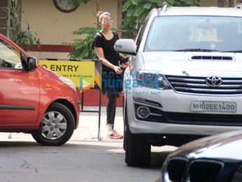 Bipasha Basu snapped near her gym in Bandra
