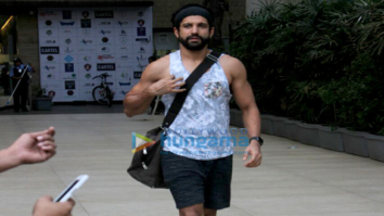 Farhan Akhtar snapped at the Otters Club