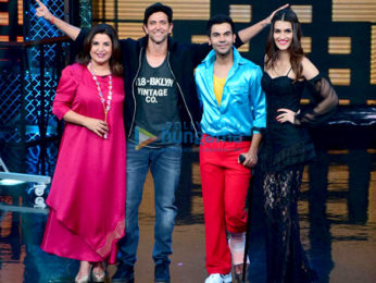 Hrithik Roshan, Kriti Sanon and Rajkummar Rao snapped on sets of Farah Khan's Lip Sing Battle