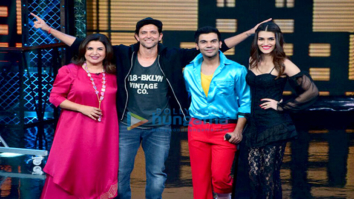 Hrithik Roshan, Kriti Sanon and Rajkummar Rao snapped on sets of Farah Khan’s Lip Sing Battle