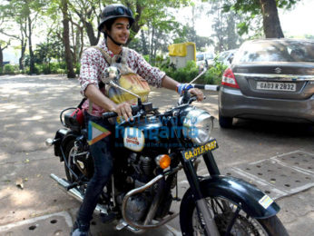 Ishaan Khattar snapped on bike in Goa