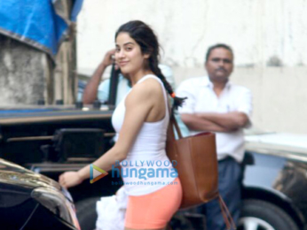 Janhvi Kapoor spotted post gym