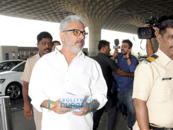 Kriti Sanon and Sanjay Leela Bhansali snapped at the airport