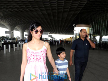 Kriti Sanon and Sanjay Leela Bhansali snapped at the airport