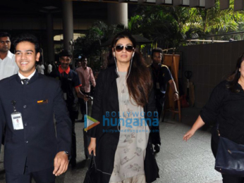 Madhuri Dixit and Raveena Tandon snapped at the airport